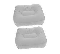 TOGEVAL 2PCS Inflatable Foot Rest Cushion Ergonomic Portable Foot Pad for Airplane Travel Camping Office and Home Use Quick Inflate Design for Optimal Comfort and Relaxation