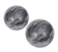 TOGEVAL 2pcs Jade Baoding Hand Exercise Balls 5cm for Hand Therapy Stress Relief Deep Tissue Massage with Storage Box Suitable for Adults and Physiotherapy Use
