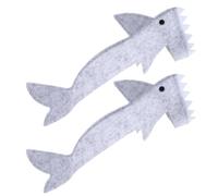 TOGEVAL 2pcs Lizard Shark Suit for Small Pets, Felt Warm Comfortable Creative Pet Apparel, Soft Felt Clothes for Reptiles and Small Animals in Winter