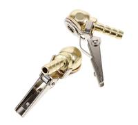 TOGEVAL 2pcs Locking Car Tire Air Chuck Kit Compressor Inflator Accessory with Secure Fit Portable Tool for Automotive Tire Hose Use