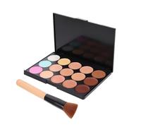TOGEVAL 2pcs Makeup Concealer Palette Set Versatile Camouflage Face Makeup Tools with Brush for Professional and Home Use Blendable Formula for All Day Coverage