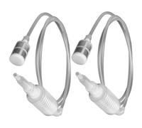 TOGEVAL 2pcs Manual Siphon Pump with Filter Screen Durable Oil Transfer Tubes for Gasoline Petrol Water Fuel Transfer Clogging Hose for Efficient Liquid Extraction