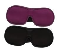 TOGEVAL 2Pcs Memory Foam Sleep Mask Eye Cover for Blackout Comfort Elastic Bands Suitable for Travel Nap Meditation Indoor and Outdoor Use