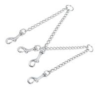 TOGEVAL 2pcs Metal Dog Harness Safety Clips Replacement Buckles Heavy Duty Connector for Leash and Dog Collar Easy to Clean Safe for Pets
