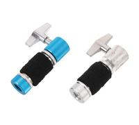 TOGEVAL 2pcs Metal Hi-hat Clutch for Drum Equipment Secure Locking Jazz Cymbal Accessory with Cushioning for Rock and Studio Drummers Compatible with Major Drum Brands