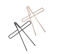 TOGEVAL 2pcs Metal Music Book Clamps Rose Gold Black Score Clips for Musicians Windproof Music Page Holders Practical Note Accessories