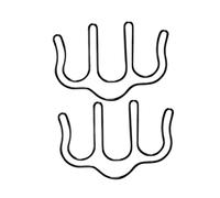 TOGEVAL 2pcs Metal Music Book Clips Hollow Out Design Music Page Holders for Piano and Books Black Page Clamp for Musicians and Students