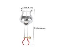 TOGEVAL 2pcs Metal Trumpet Lyre Sheet Music Clip Stand with Adjustable Angles Portable Marching Band Music Holder for Secure Outdoor Performances Lightweight Wind Instrument Accessory