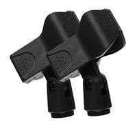 TOGEVAL 2pcs Microphone Clips for Handheld Microphones Mic Holders Smooth for Stand Use Convenient Mic Accessories for Daily Needs