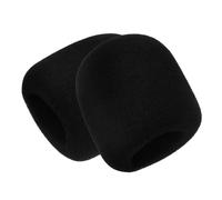 TOGEVAL 2pcs Microphone Cover Large Sponge Mic Covers Washable Windscreen for Singing