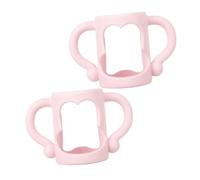TOGEVAL 2pcs Milk Bottle Silicone Handles Lightweight Non-Toxic Anti-Scald Milk Grips for Feeding Soft Comfortable Grip Supplies for Parents
