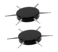 TOGEVAL 2Pcs Nail Art Dotting Tool with Circular Heads Acrylic and Stainless Steel Manicure Pen for Precise Pattern Tracing and Detailed Nail Designs