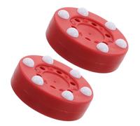 TOGEVAL 2pcs Outdoor Training Pucks Roller Street Hockey Gear for Indoor and Outdoor Use Professional Inline Roller Puck for Skill Practice School Parties and Family Gatherings