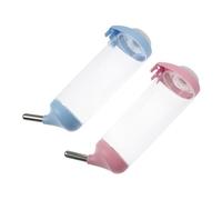 TOGEVAL 2pcs Pet Automatic Water Fountain for Dog Cat Hamster Hanging Water Dispenser in Cage Feeder Supplies