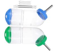 TOGEVAL 2pcs Pet Water Bottle for Animals Drinking Feeder Leak Design for Guinea Pigs and Other Pets Random
