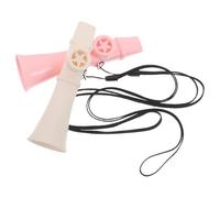 TOGEVAL 2pcs Plastic Kazoo Musical Instruments Lightweight for Beginners Music Classroom Practice Party Favors White Pink Compact Portable Design Easy to Play