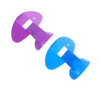 TOGEVAL 2pcs Plastic Nose Flute for Boys and Girls - Musical Nose Training Whistles for Embouchure Practice and Pronunciation Improvement - Blue Purple Wind Instrument Trainer for Music