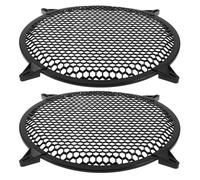 TOGEVAL 2pcs Plastic Speaker Grill Mesh for Subwoofer Protection Audio Dust Cover with High Sound Transparency Easy DIY Installation Versatile Speaker Guard for Car and Home Audio Systems