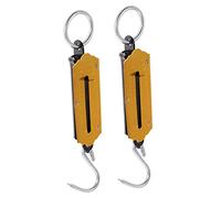 TOGEVAL 2pcs Portable Hanging Spring Scale Handheld Hook Balance for Luggage Fishing Grocery Weighing with Dual Sided and Measurement Mechanical Design No Battery Required