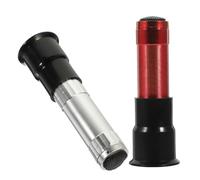 TOGEVAL 2pcs Portable LED Egg Candler Tester for Incubation Monitoring Handheld Egg Incubator Accessory Silver and Red Lights Suitable for Chicken Duck Goose Bird Hatching