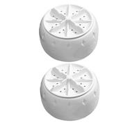 TOGEVAL 2pcs Portable Mini Washing Machine Turbo Laundry Washer Usb Powered Compact Plastic Washer for Travel, Camping, Apartment Use