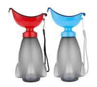 TOGEVAL 2pcs Portable Potty Rocket Shaped Urinal for Leakproof Car Travel Toilet for Boys and Spill PP Material Potty for Camping and Emergency Use