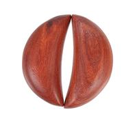 TOGEVAL 2pcs Portable Wood Divination Cups Premium Craftsmanship Moon Shaped Holy Cups for Worship and Feng Shui Red Sandalwood for Spiritual Use and Gift