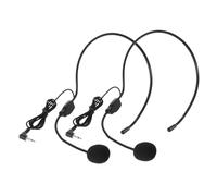 TOGEVAL 2pcs Professional Vocal Microphone Headset Condenser Mic Mic Flag Wired for Stage Performance