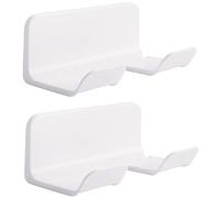 TOGEVAL 2pcs Punch Hair Dryer Holder Wall Mount Durable Blow Dryer Storage Rack for Bathroom Bedroom Barbershop Space Saving Organizer for Hair Tools