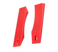 TOGEVAL 2Pcs Red Silicone Barbell Pads for Weight Lifting Deadlift Protection Non-slip Gym Accessories for Home and Fitness