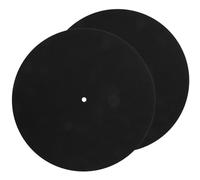TOGEVAL 2pcs Replacement Turntable Mat Felt Record Pad for Turntable Platter Disc Protective Mat Vinyl Record Player Accessories Music Supplies for Vinyl Player