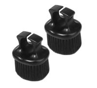 TOGEVAL 2pcs Retro Oil Brush Beard Grooming Brush for Men Barber Supplies Portable Ring Mustache Hair Styling