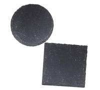 TOGEVAL 2pcs Reusable Turtle Basking Platform Natural Stone Tortoise Rock Feeding Dish with Moisturizing Effect Reptile Habitat Accessory for Indoor Outdoor Aquarium Use