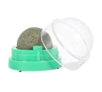 TOGEVAL 2PCS Rotatable Catnip Mint Ball Pack for Cats Multifunctional Edible Cat Snacks and Chew Digestive Aid Supplementing Vitamin C Interactive Self-adhesive Dental Cleaning Treats Safe