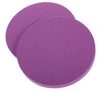 TOGEVAL 2pcs round Deep Purple Yoga Support Pads Non-slip Multi-function Yoga Cushions for Balance, Elbow Protection, and Home Exercise