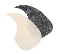 TOGEVAL 2pcs Self-adhesive Guitar Pickguard Cover for Acoustic Electric Ukulele Guitar Waterdrop Shaped Scratch Plate Musical Instrument Sticker