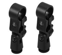 TOGEVAL 2pcs Shockproof Microphone Clips Clamp Holders for Handheld Microphones Compatible Easy Installation for Ktv Concerts Stage Plays