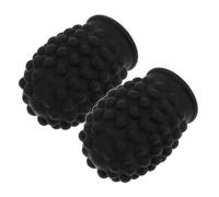 TOGEVAL 2pcs Silicone Drumstick Tips Covers Drumstick Head Guards for Volume Reduction Quiet Practice Accessory