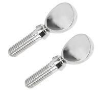 TOGEVAL 2pcs Silver Metal Flute Head Screws Replacement Flute Repairing Supplies Musical Instrument Accessories and Woodwind Instruments