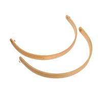 TOGEVAL 2pcs Solid Wood U Shaped Tray Handles for Serving Trays Buckets Grips with Smooth Finish Ergonomic Design for Sushi Platters Festive Gatherings Rustic Kitchen Accessory