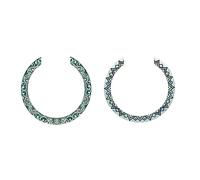 TOGEVAL 2pcs Sound Hole Sticker Guitar Rosette Decal for Acoustic Guitar Abalone Easy Install
