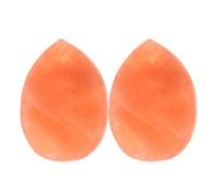 TOGEVAL 2pcs Spa Massage Stone Deodorant Body Scrub Bar Detox Salt Salt Massage Stones Natural Soap Bar Rock Soap Bath Spa Mineral Heart Orange