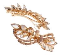 TOGEVAL 2pcs Sparkly Rhinestone Leaf Hair Clips for Women Elegant Hair Barrettes for Weddings Engagements and Valentine Day Bridal Accessories Dazzling Color