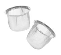 TOGEVAL 2pcs Stainless Steel Tea Strainers Mesh Infuser Filters for Loose Leaf Tea Brewing Replacement Filters for Teapots with High Strength and Practical Design