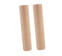 TOGEVAL 2pcs Tall Sisal Cat Scratching Post Replacement DIY Cat Tree Accessories Abs Upright Scratch Pole for Indoor Space Saving Claw Maintenance