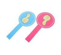 TOGEVAL 2pcs Thumbs Up Down Paddles Classroom Voting Tools for Teachers Foam Engagement Supplies for Education
