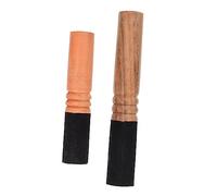 TOGEVAL 2pcs Tibetan Singing Bowl Mallet Wooden Stick for Meditation Sound Bowl Calming Music Instrument