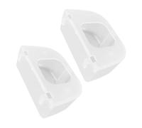 TOGEVAL 2Pcs Transparent Bird Cage Feeders with Flip Cover Quail and Pigeon Supplies Easy to Clean Capacity Food Bowls for Doves Finches Cockatiels Practical Hanging Feeders for Bird Cages