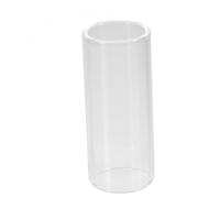 TOGEVAL 2pcs Transparent Glass Stainless Steel Guitar Slide Medium Bottleneck Slide for Electric Bass Acoustic Instruments Enhances Sound Harmonics Sustain