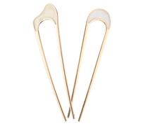 TOGEVAL 2Pcs U Shaped Hair Pins for Women Durable Metal Hair Sticks for Updos and Buns Vintage French Hair Accessories for Timeless Hairstyles Elegant Chignon Pins